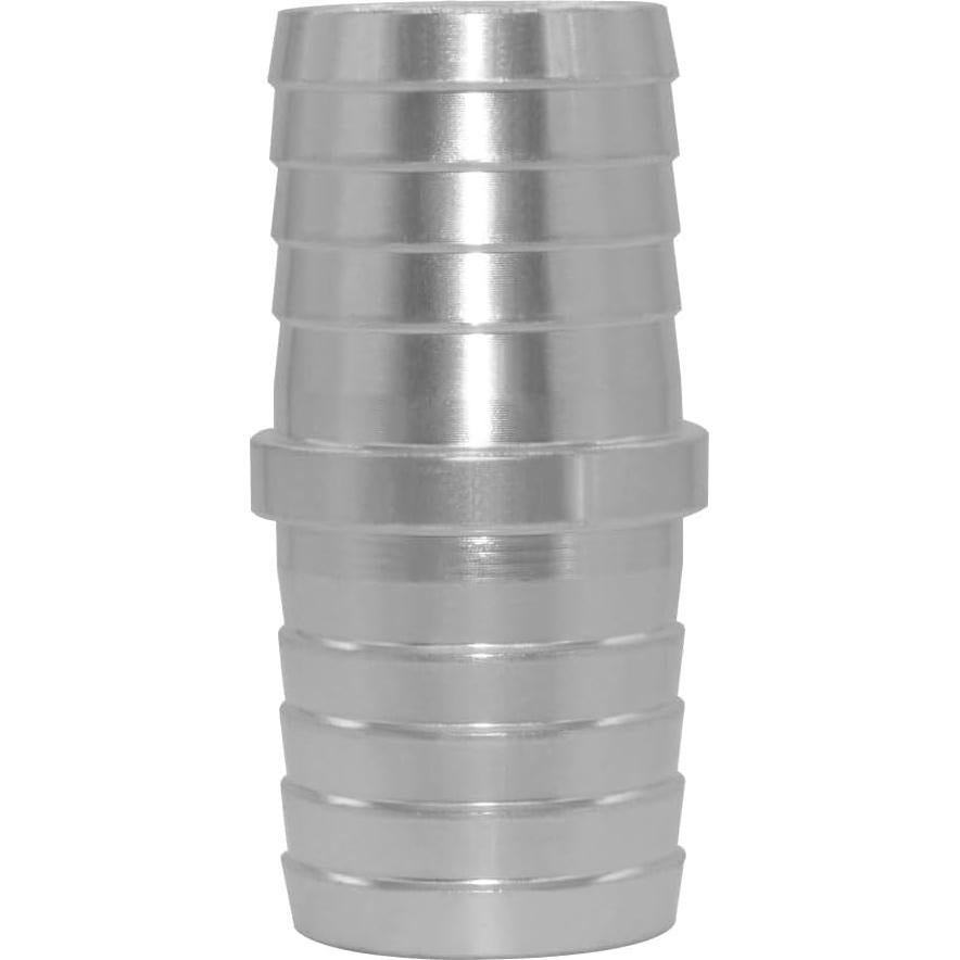 Conector de Manguera Barb YSIL 2.54 cm Aluminio Plateado