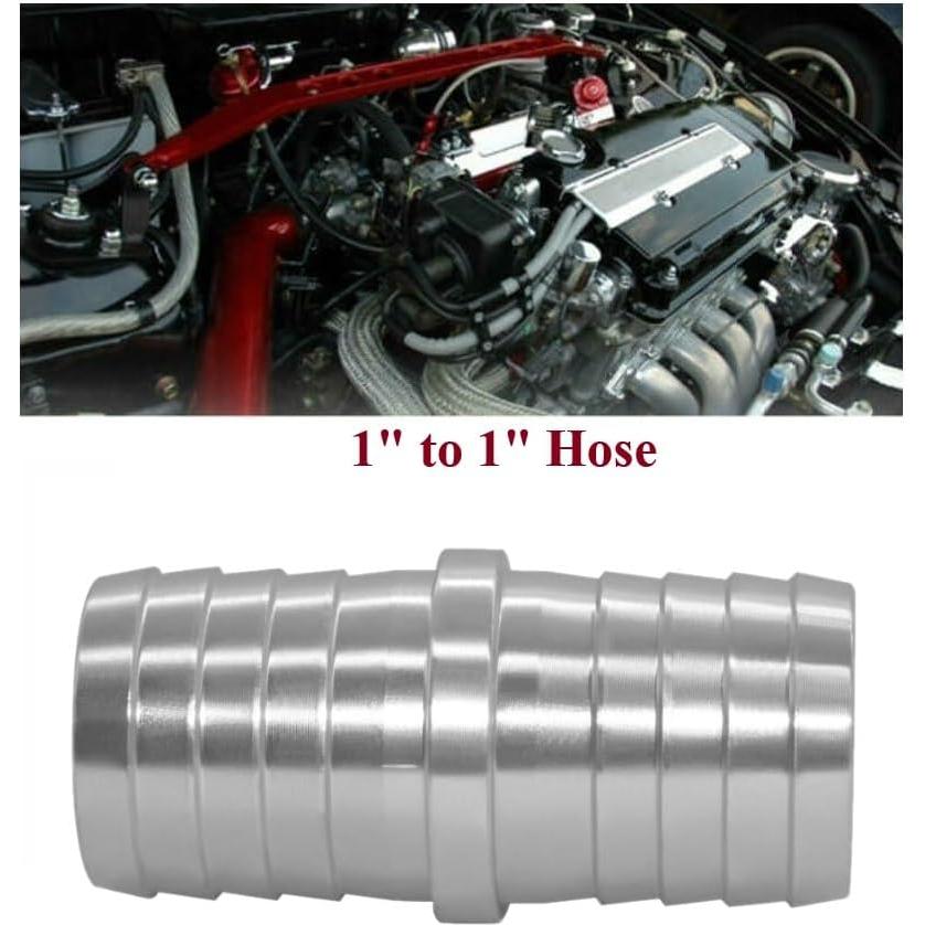 Conector de Manguera Barb YSIL 2.54 cm Aluminio Plateado