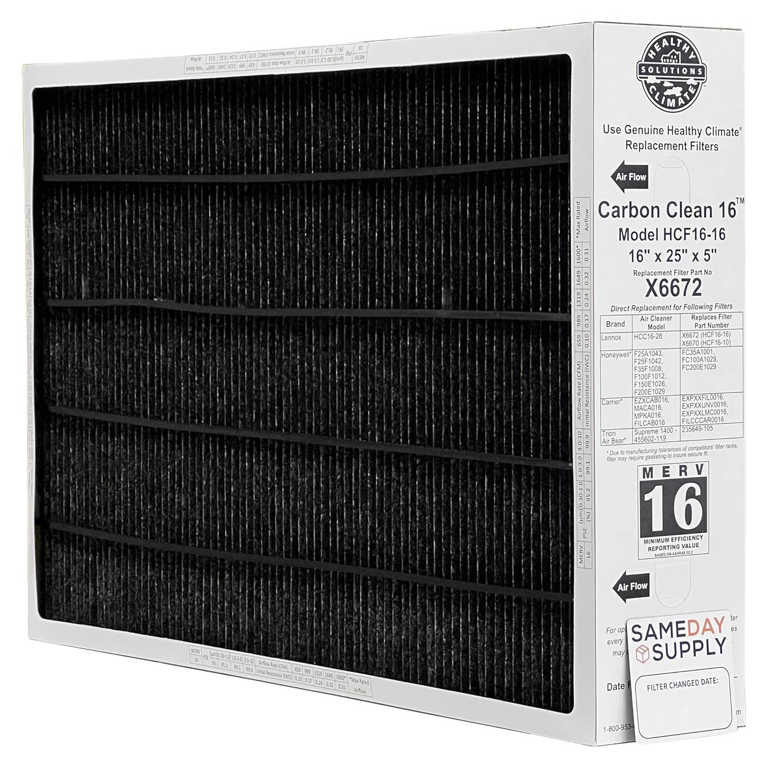 Filtro de Aire Lennox X6672 MERV 16 con Recordatorio