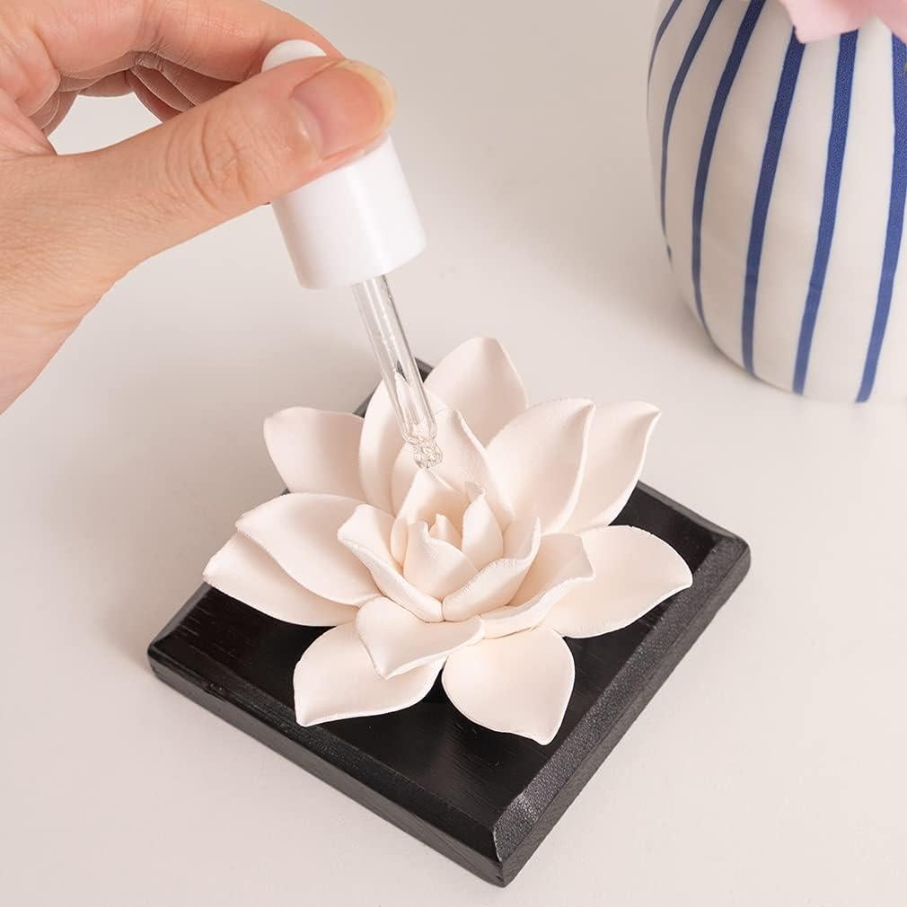 Difusor de Aceite Esencial MOLIMAO Magnolia Rosa Hecho a Mano