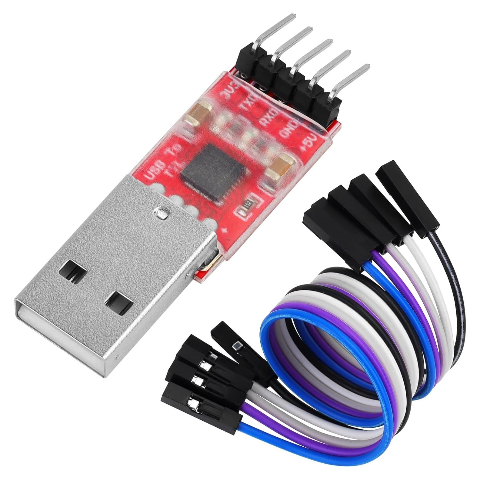 Módulo CP2102 USB a TTL YELUFT - Adaptador Serial 3.3V/5V