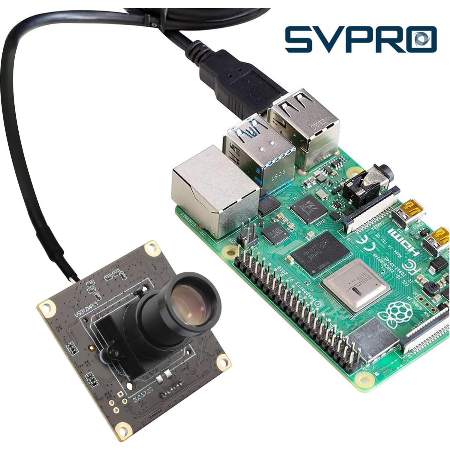 Cámara USB SVPRO 12MP 1080P 120fps Lente M12 25mm