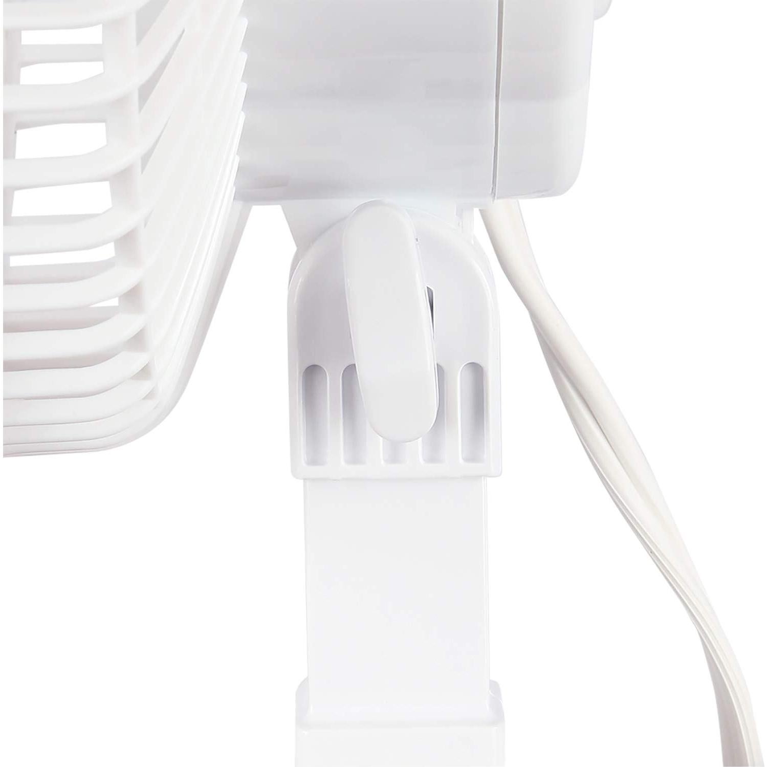 Ventilador de Clip Hurricane 15 cm 2 Velocidades Blanco