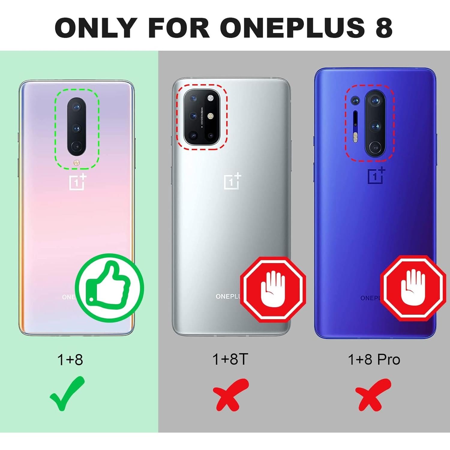 Funda Transparente Silverback para OnePlus 8 con Soporte