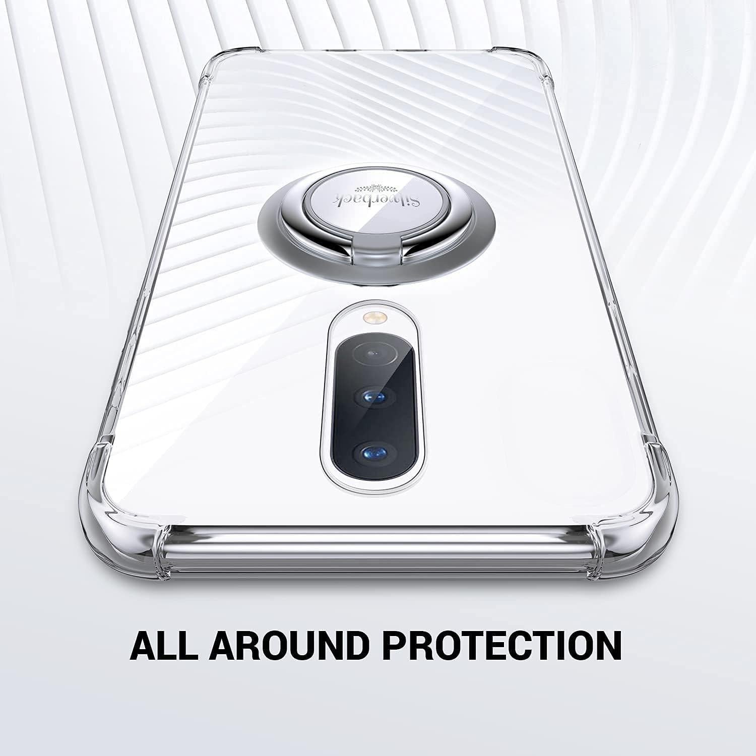 Funda Transparente Silverback para OnePlus 8 con Soporte