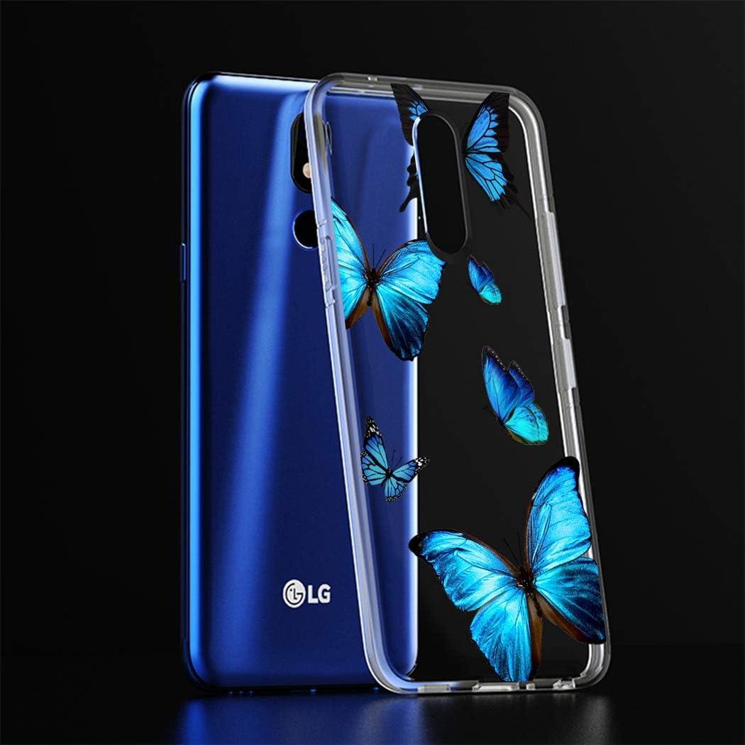 Funda Transparente TPU para LG Stylo 4/4 Plus/Q Stylus - Mariposa Azul
