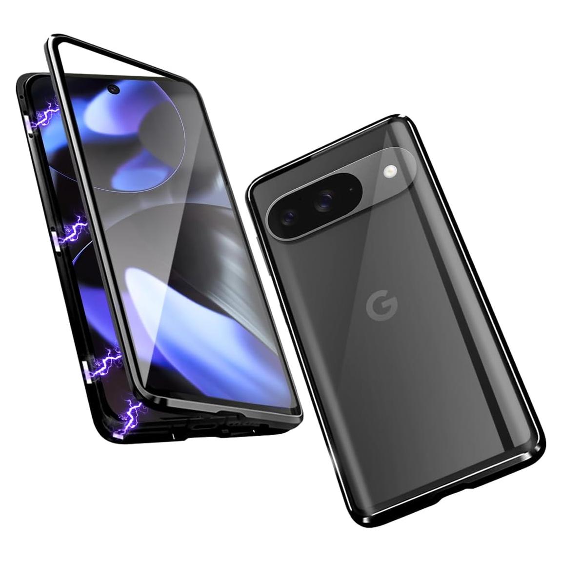 Funda QUIETIP para Google Pixel 9 y 9 Pro, Vidrio Templado Negro