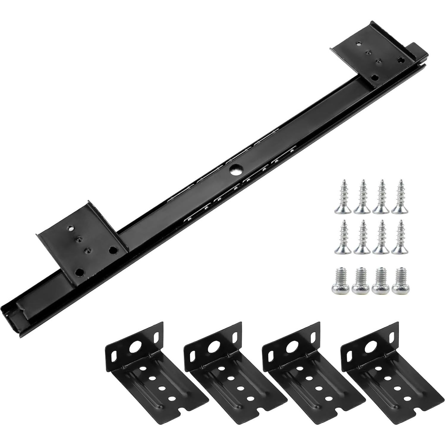 Bandeja deslizante para teclado KUMGROT 14" negra acero