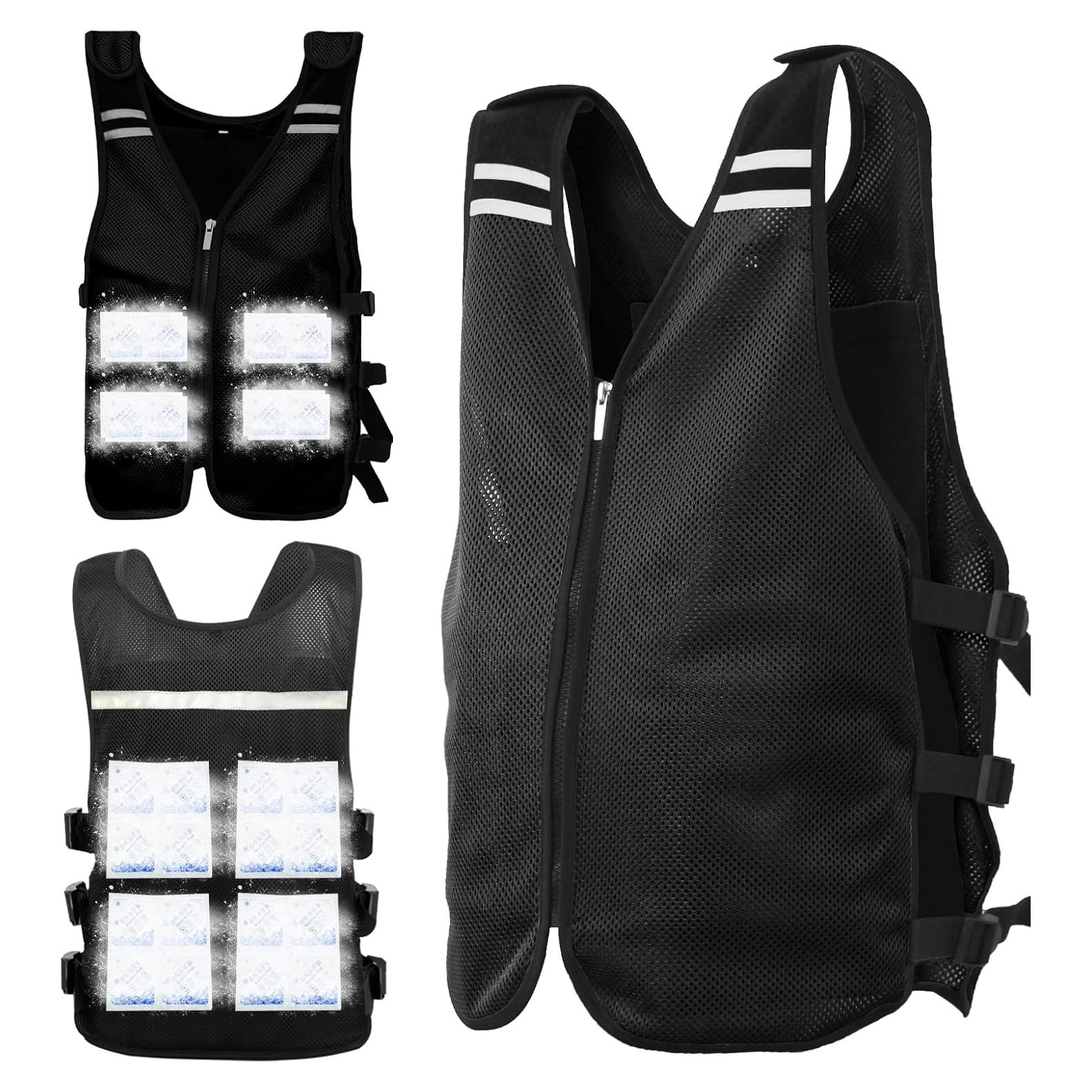 Chaleco Refrigerante Kka FFe Ajustable Unisex Negro