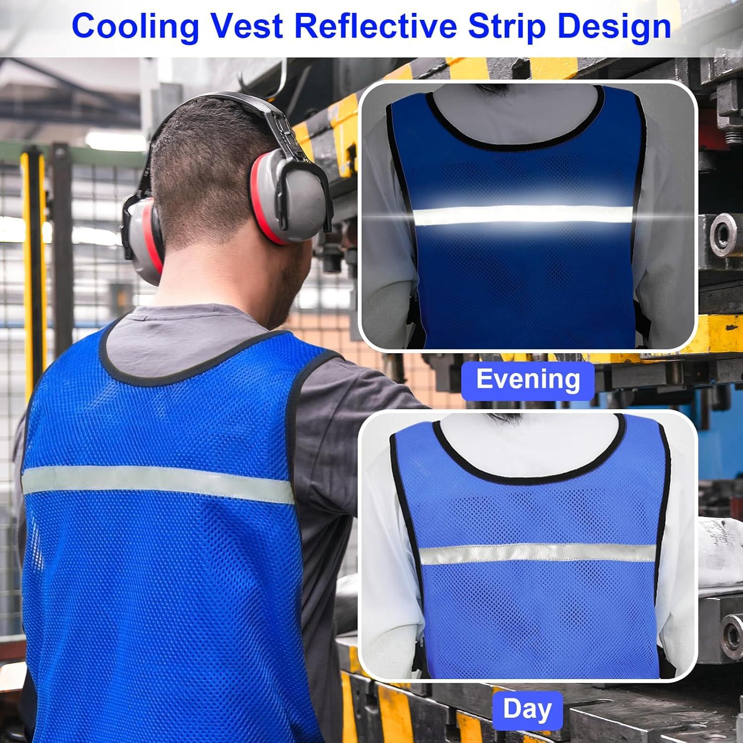 Chaleco Refrigerante Kka FFe Ajustable Unisex Negro