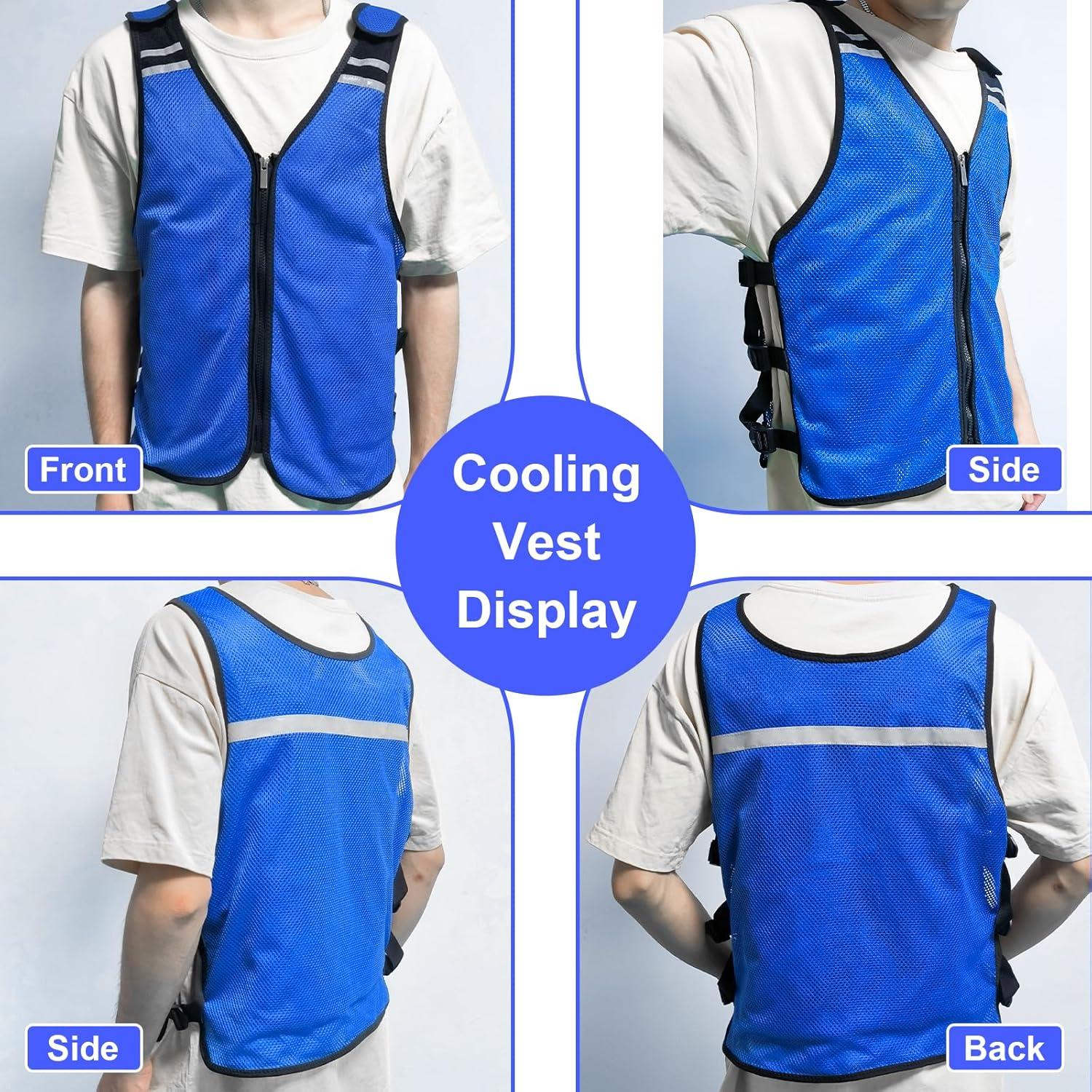 Chaleco Refrigerante Kka FFe Ajustable Unisex Negro