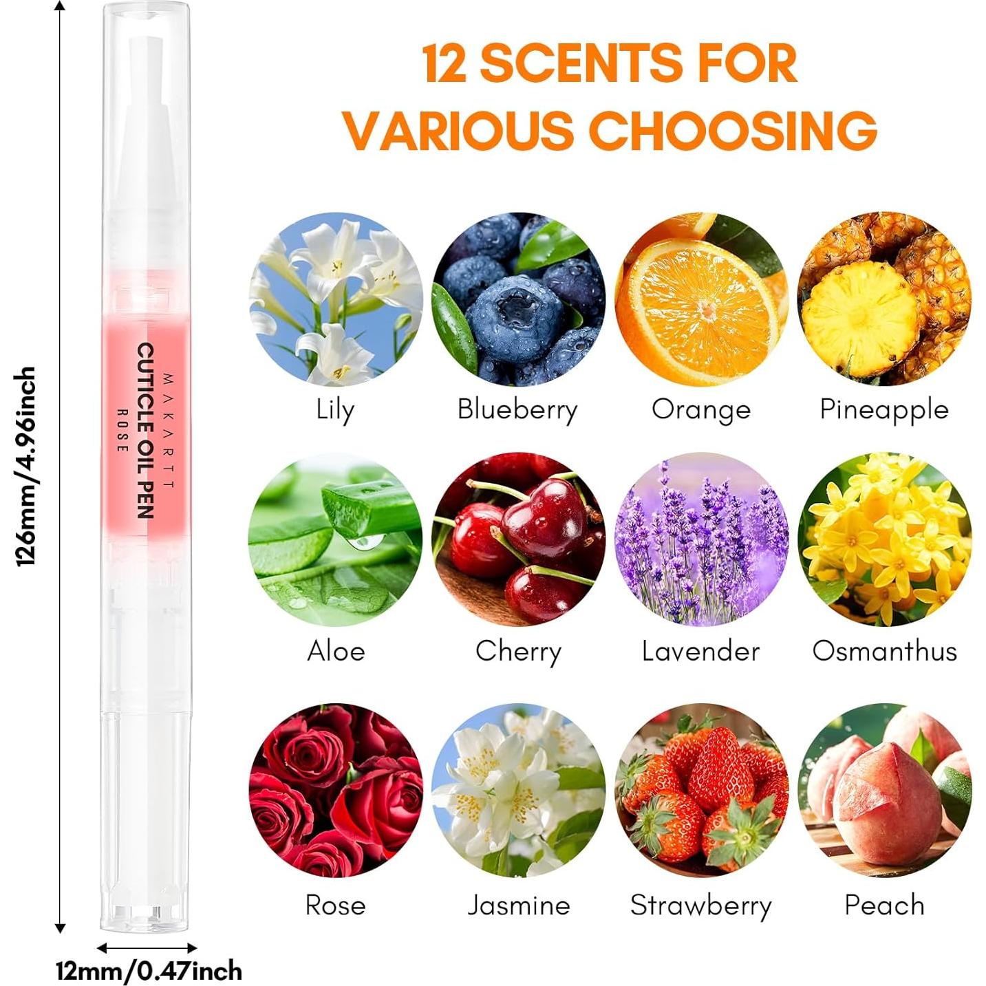 Bolígrafo Aceite Cutículas Makartt 12 Piezas Hidratante