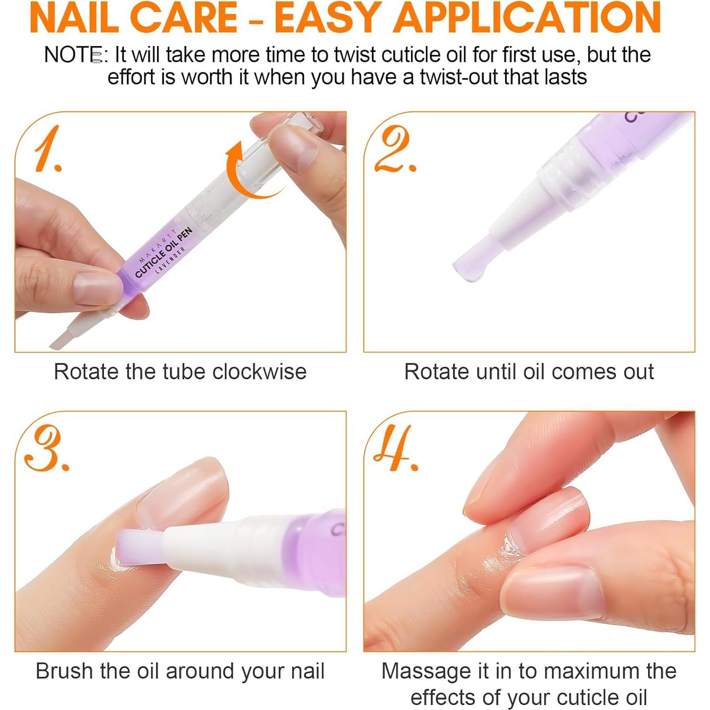 Bolígrafo Aceite Cutículas Makartt 12 Piezas Hidratante