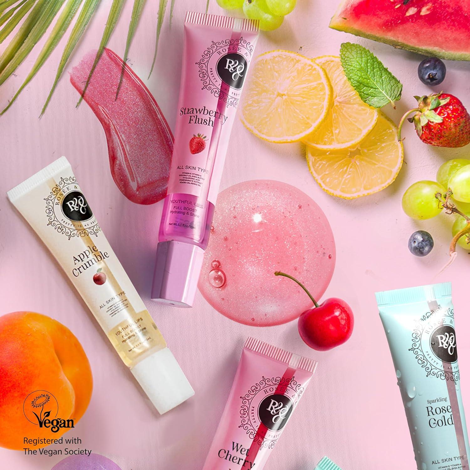 Brillo Labial Vegano Rosee & Co 14.79 ml Hidratante Transparente