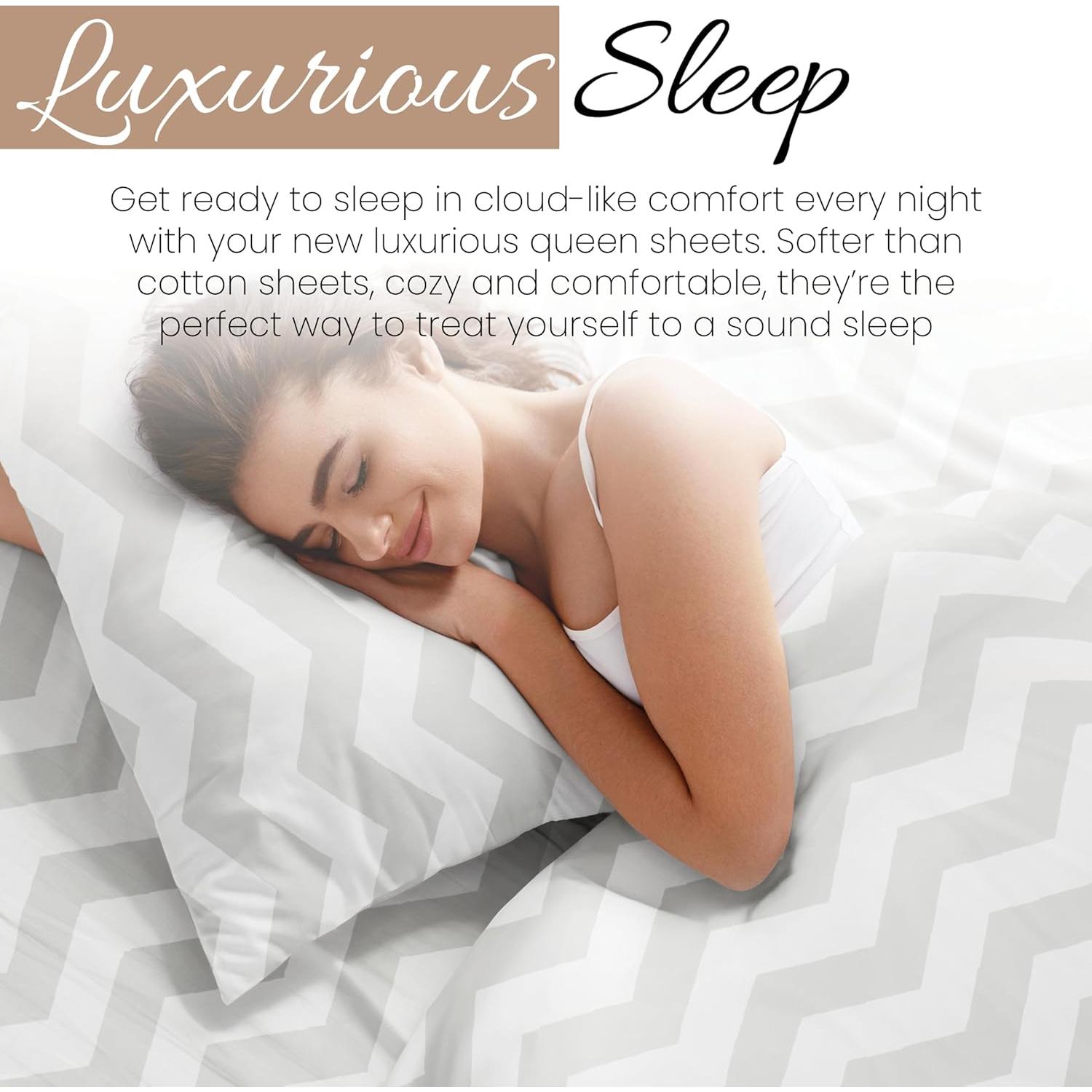 Juego de Sábanas Twin Linen Market Microfibra Doble Cepillado