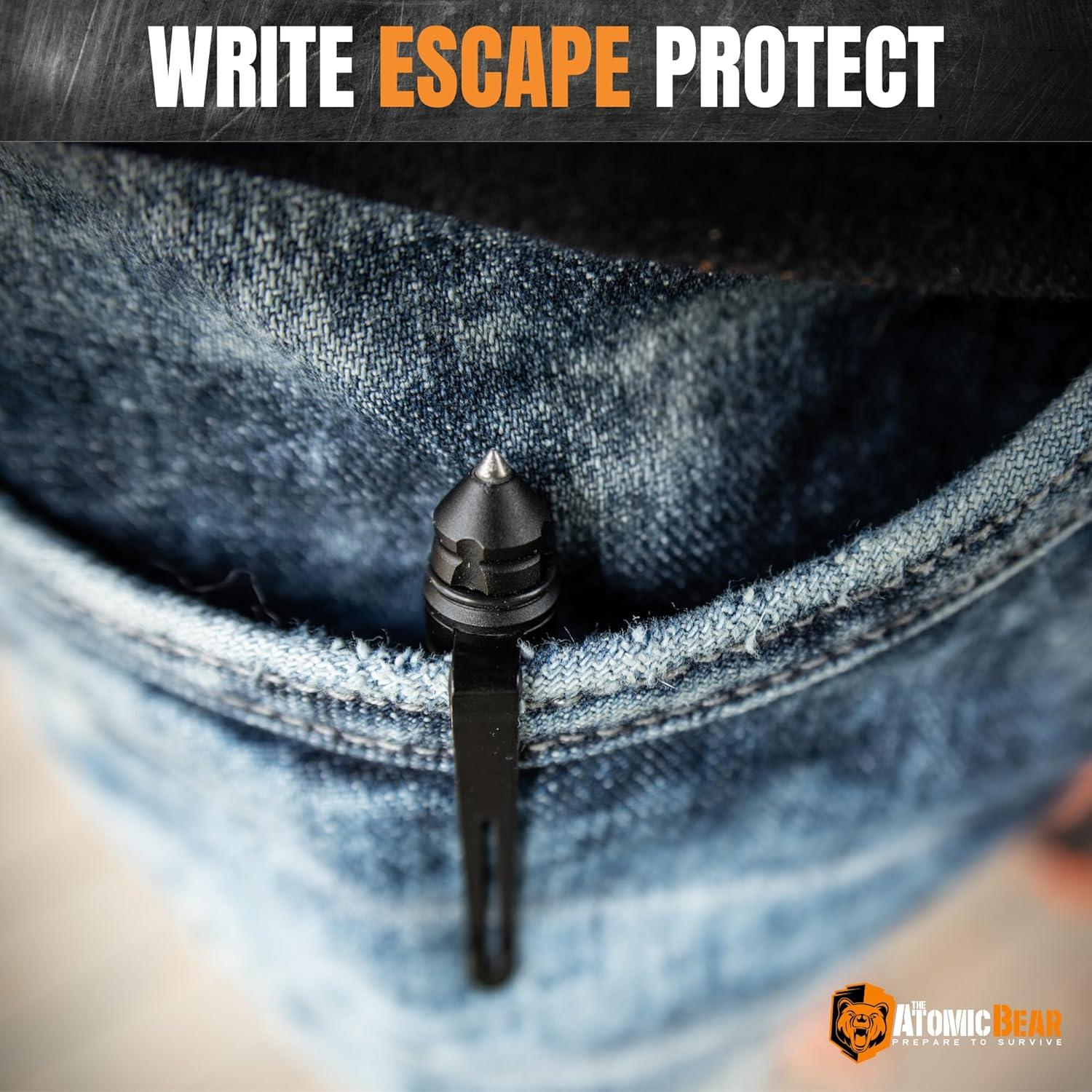 Bolígrafo Táctico Atomic Bear Defensor con Stylus y Rompedor