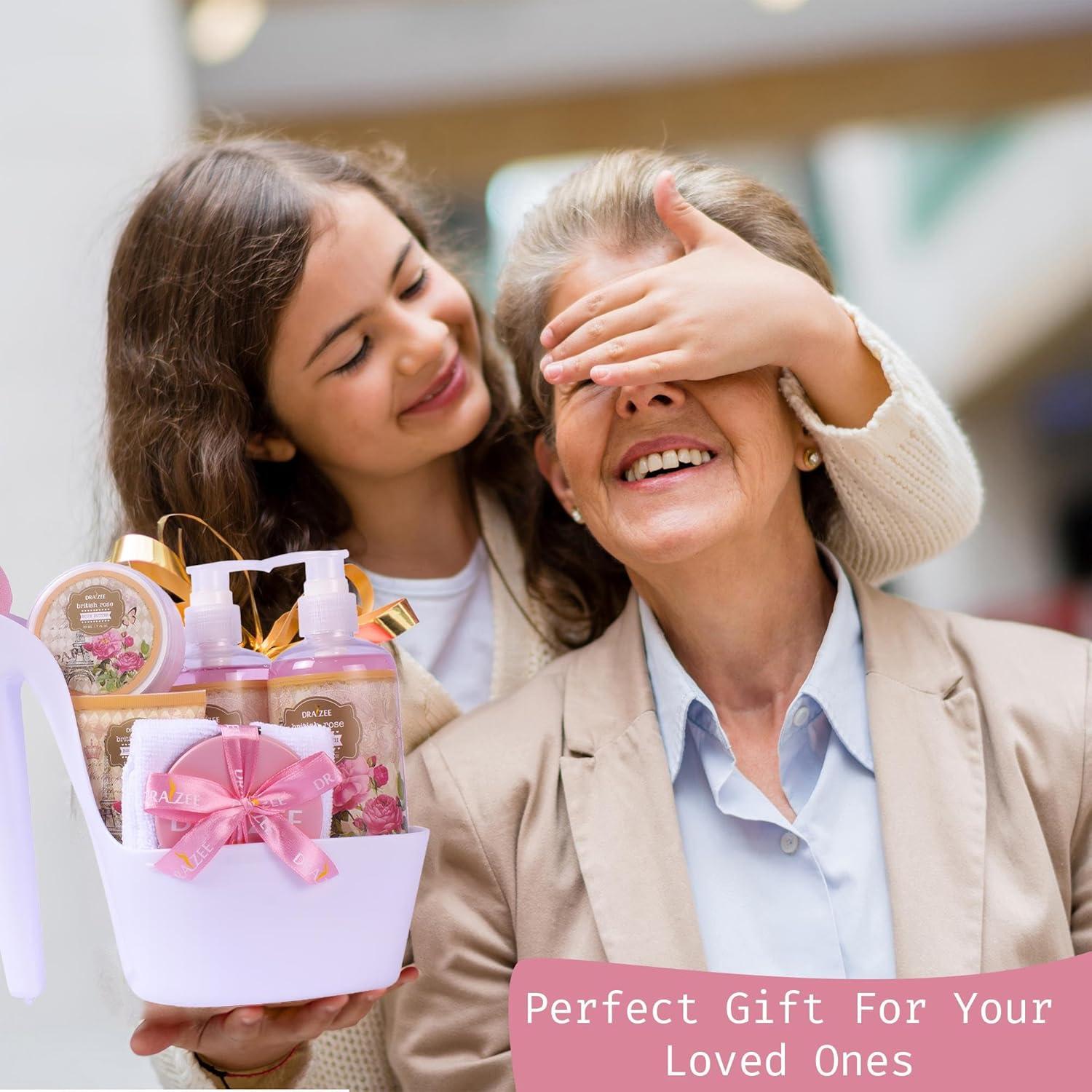 Set de Spa de Lujo Draizee - 8 Piezas Aroma Rosa