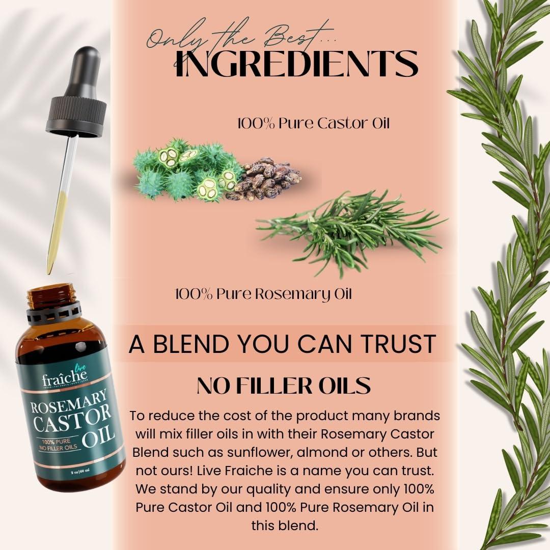 Aceite de Romero y Ricino Live Fraiche 60ml - Crecimiento Cabello