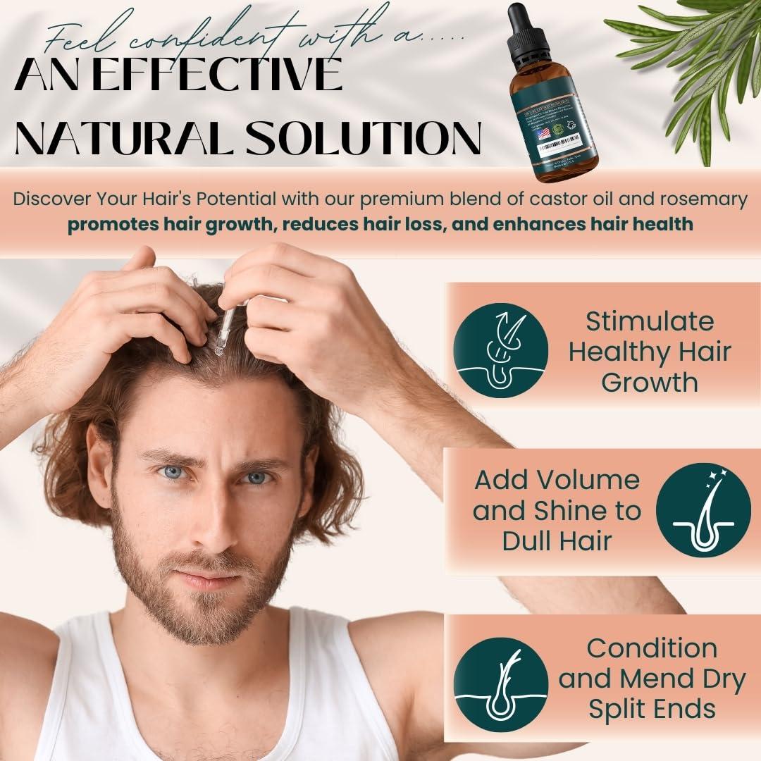 Aceite de Romero y Ricino Live Fraiche 60ml - Crecimiento Cabello