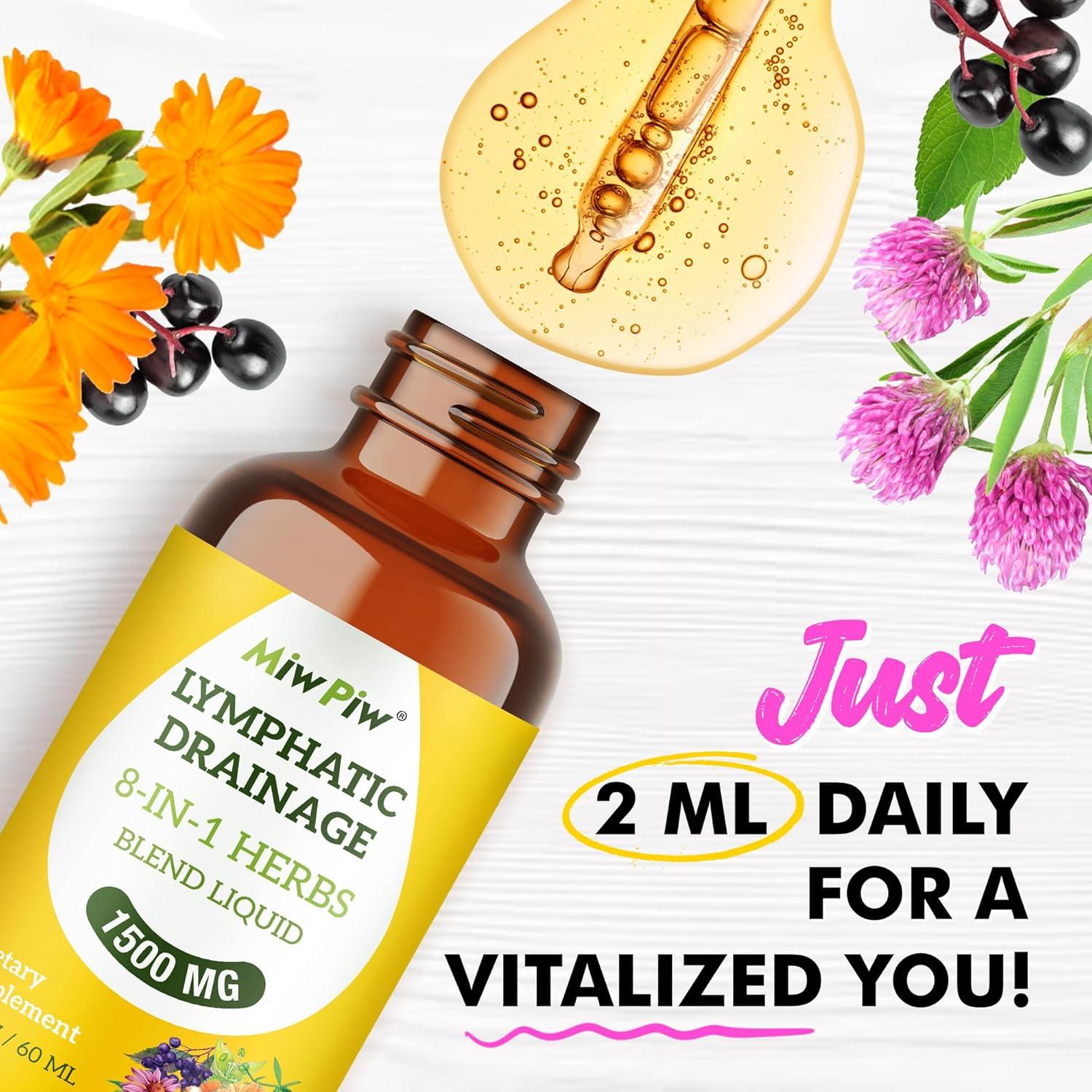 Gotas de Drenaje Linfático Miw Piw 59 ml - Suplemento Herbal