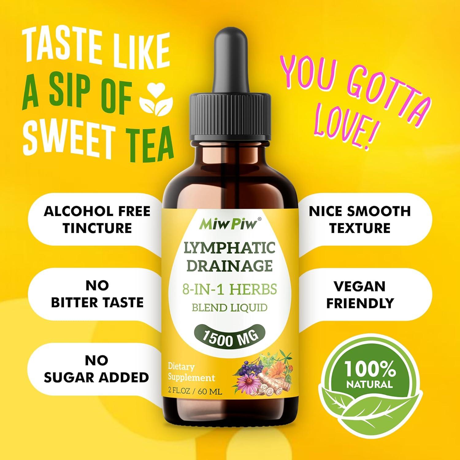 Gotas de Drenaje Linfático Miw Piw 59 ml - Suplemento Herbal