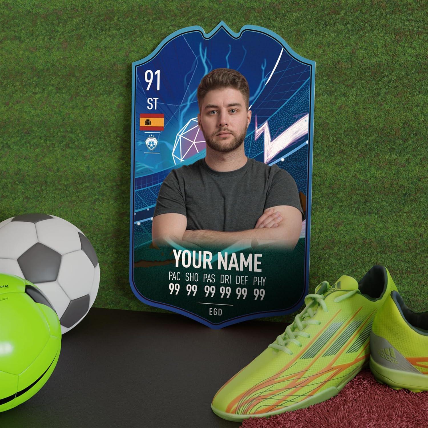 Placa Personalizada de Fútbol EGD - Decoración para Pared 21.6x14 cm