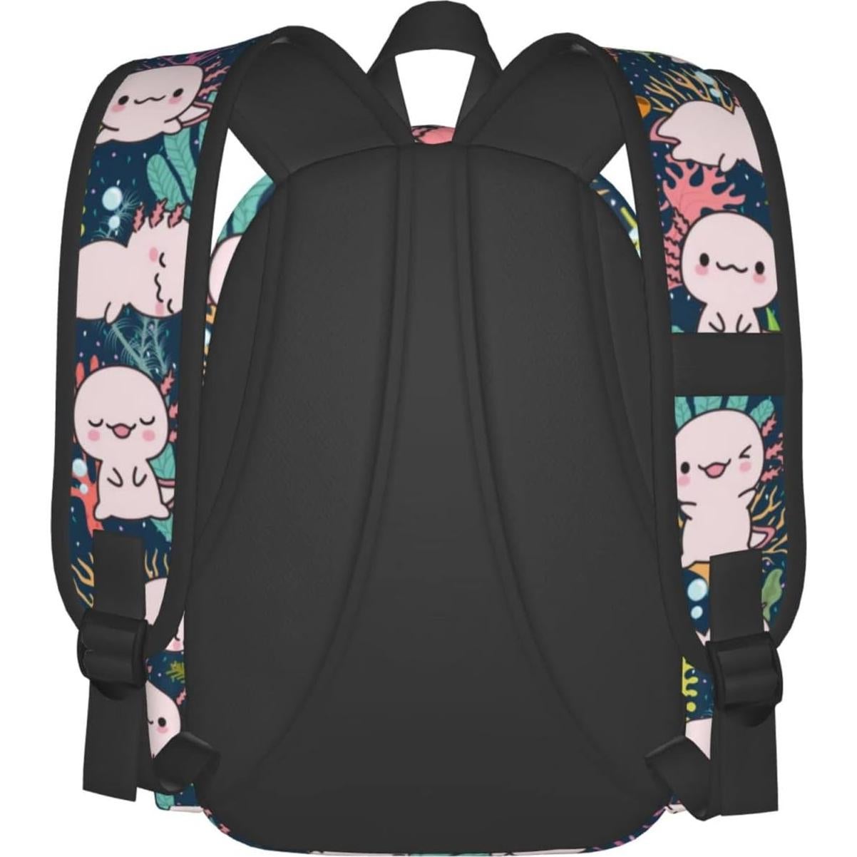 Mochila Universitaria MISOLAXI Axolotl 40L Acolchada Ajustable