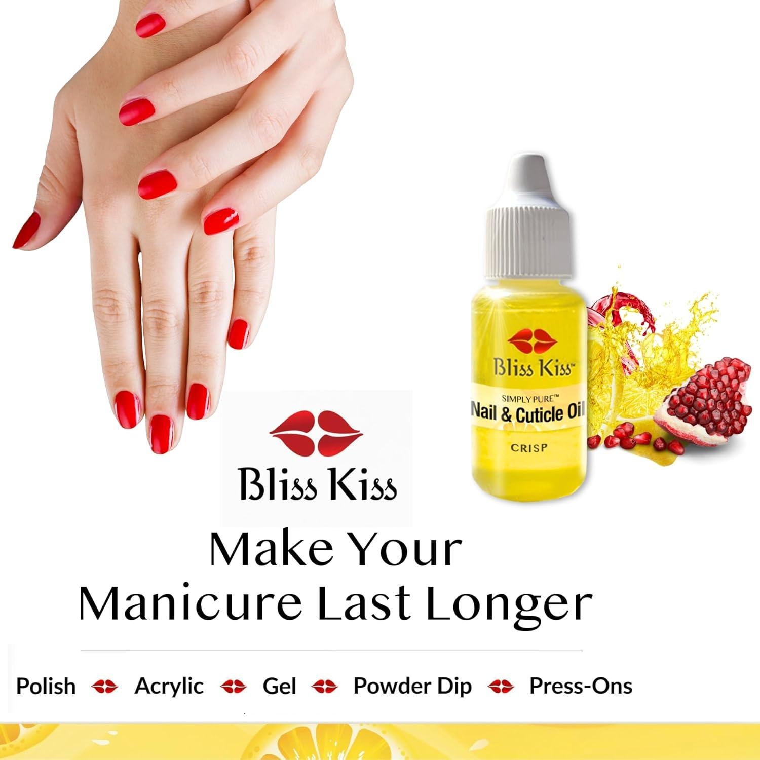 Aceite para Uñas Bliss Kiss Simply Pure 14.79 ml - Fortalecedor