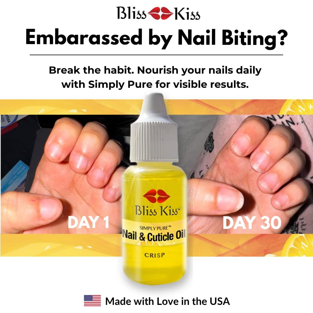Aceite para Uñas Bliss Kiss Simply Pure 14.79 ml - Fortalecedor