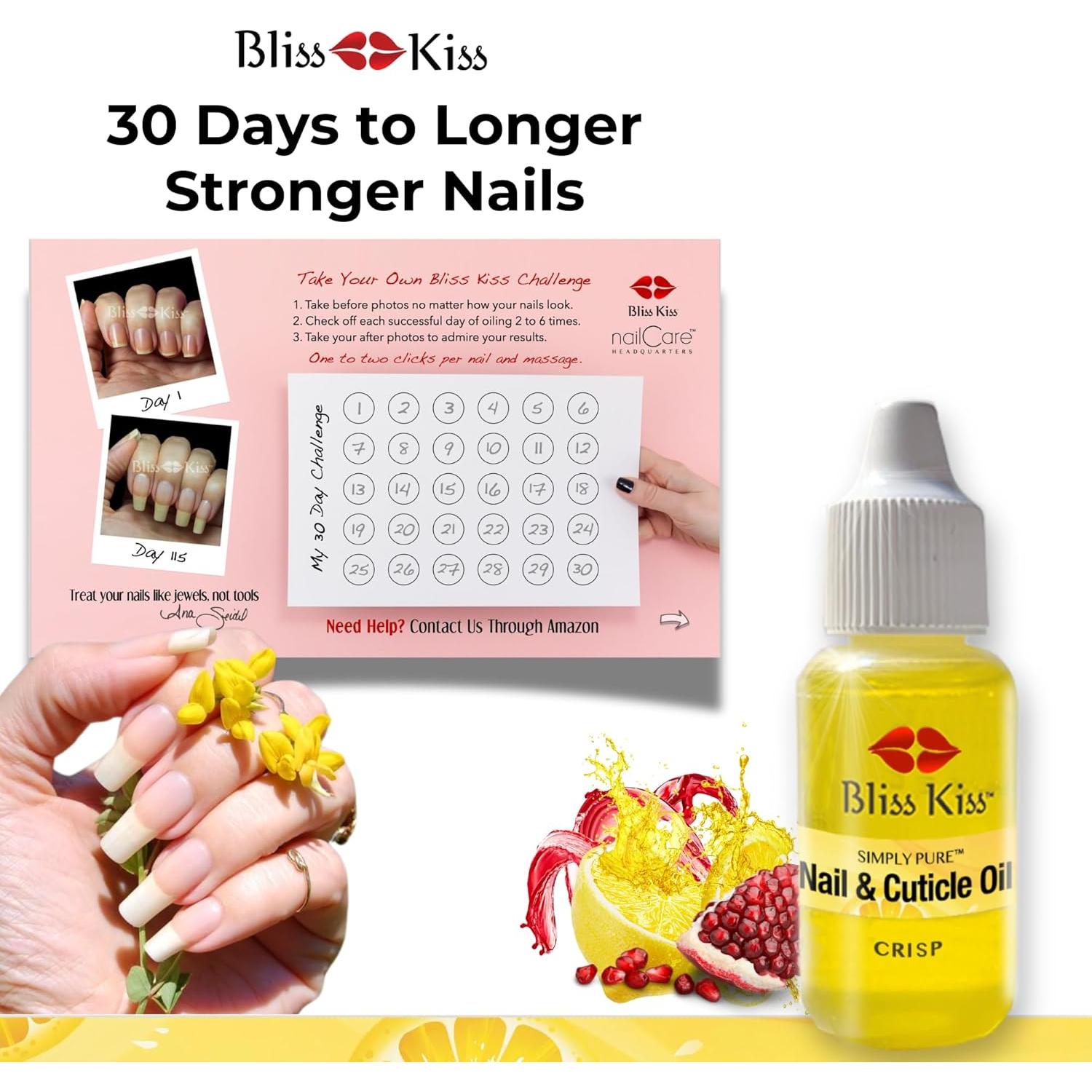 Aceite para Uñas Bliss Kiss Simply Pure 14.79 ml - Fortalecedor