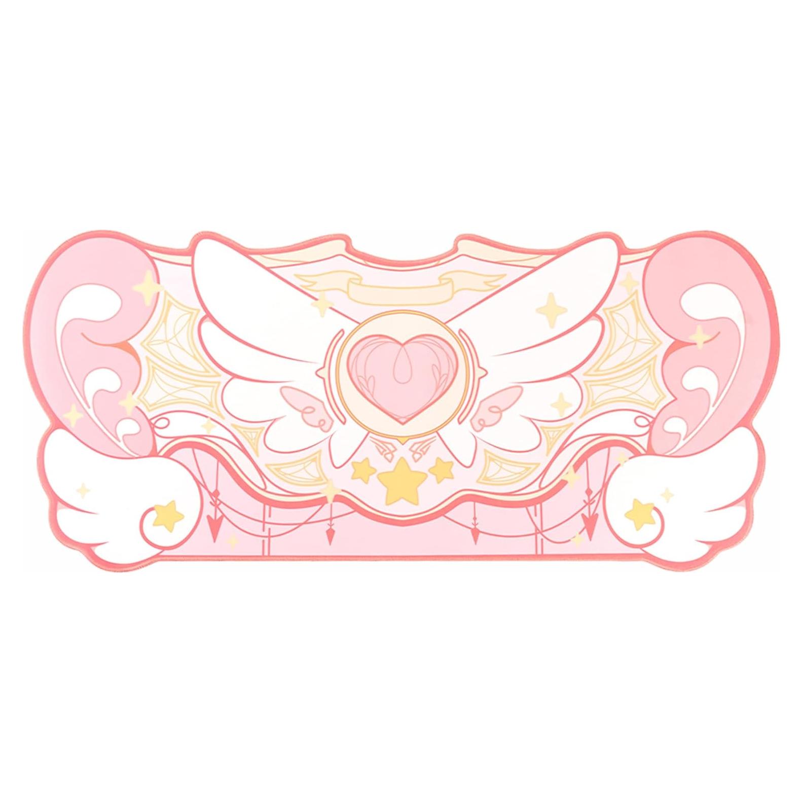 Alfombrilla de Ratón Grande GeekShare Rosa Antideslizante 40x25cm