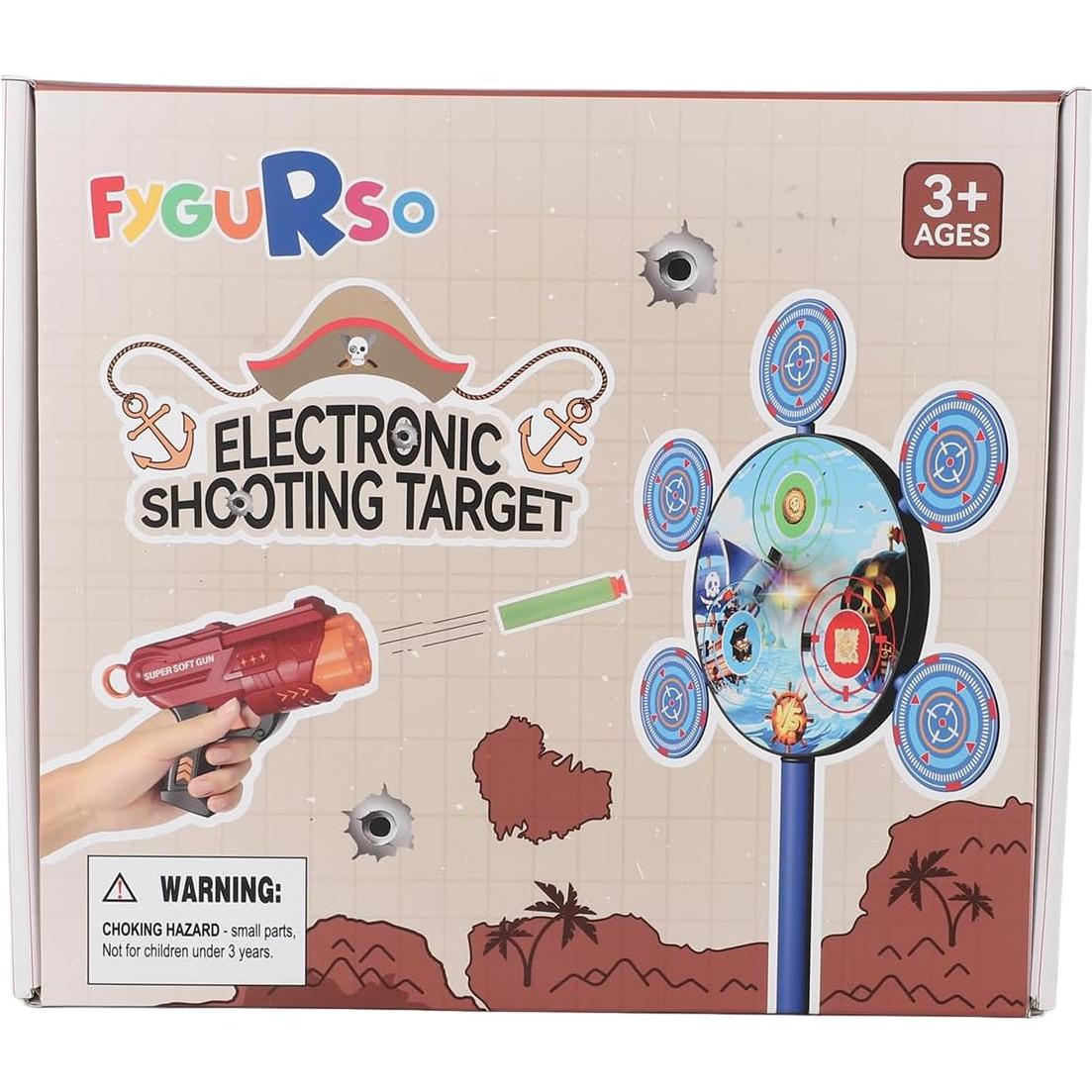 Juego de Tiro Temático Pirata FYGURSO con 2 Pistolas y 40 Dardos