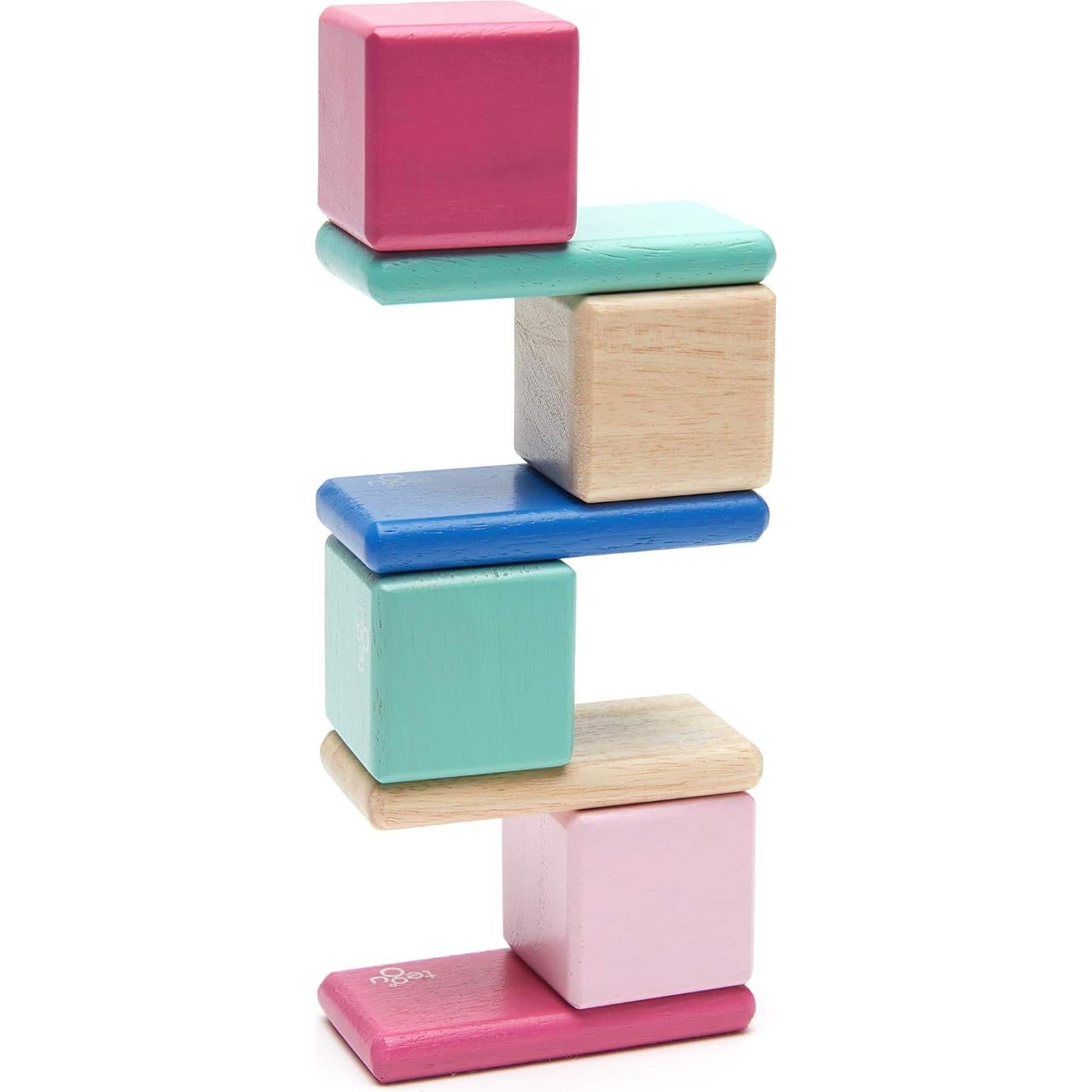 Juego de Bloques Magnéticos Tegu de Madera 8 Piezas Floración