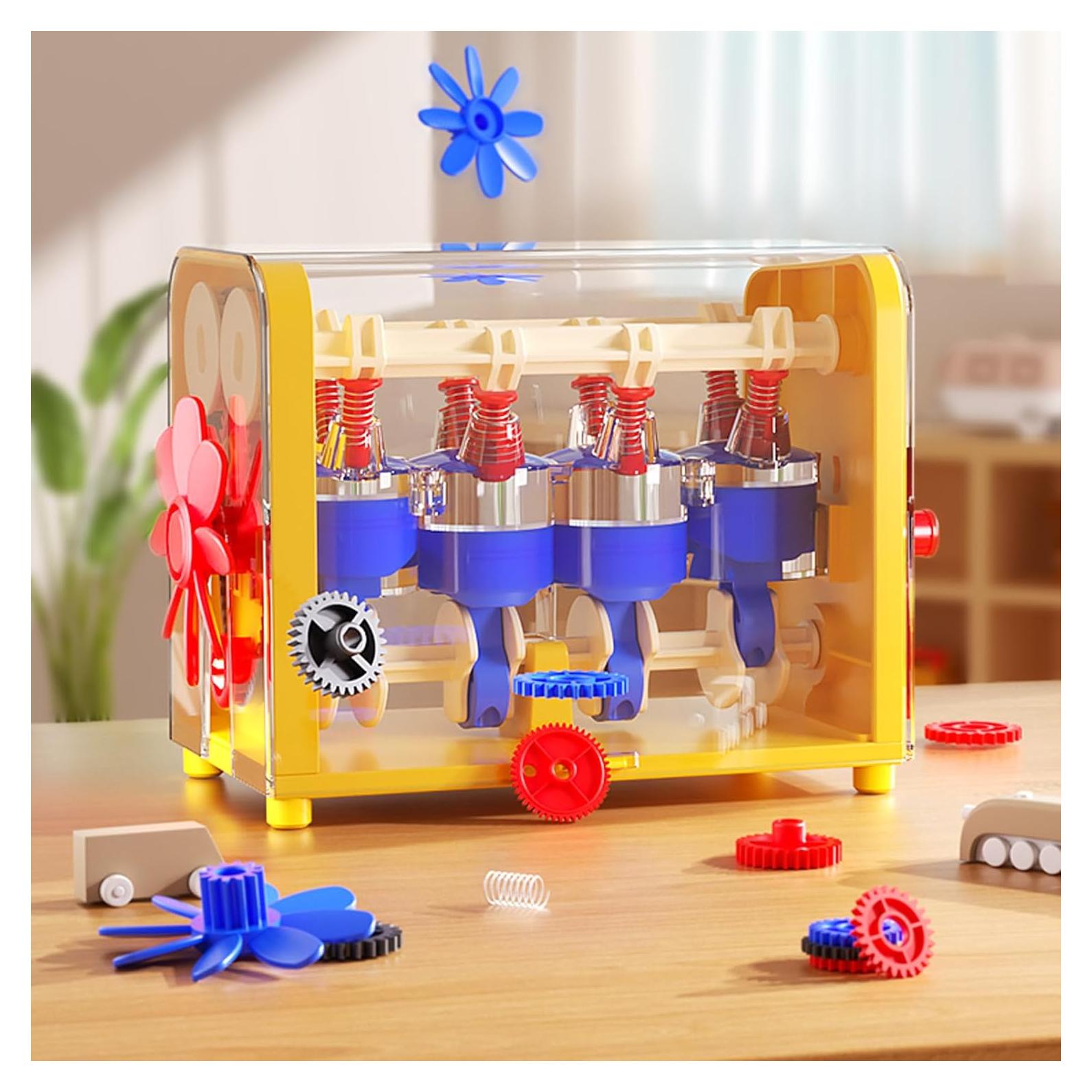 Juguete de Construcción de Motor BBnote Amarillo 3+ Años