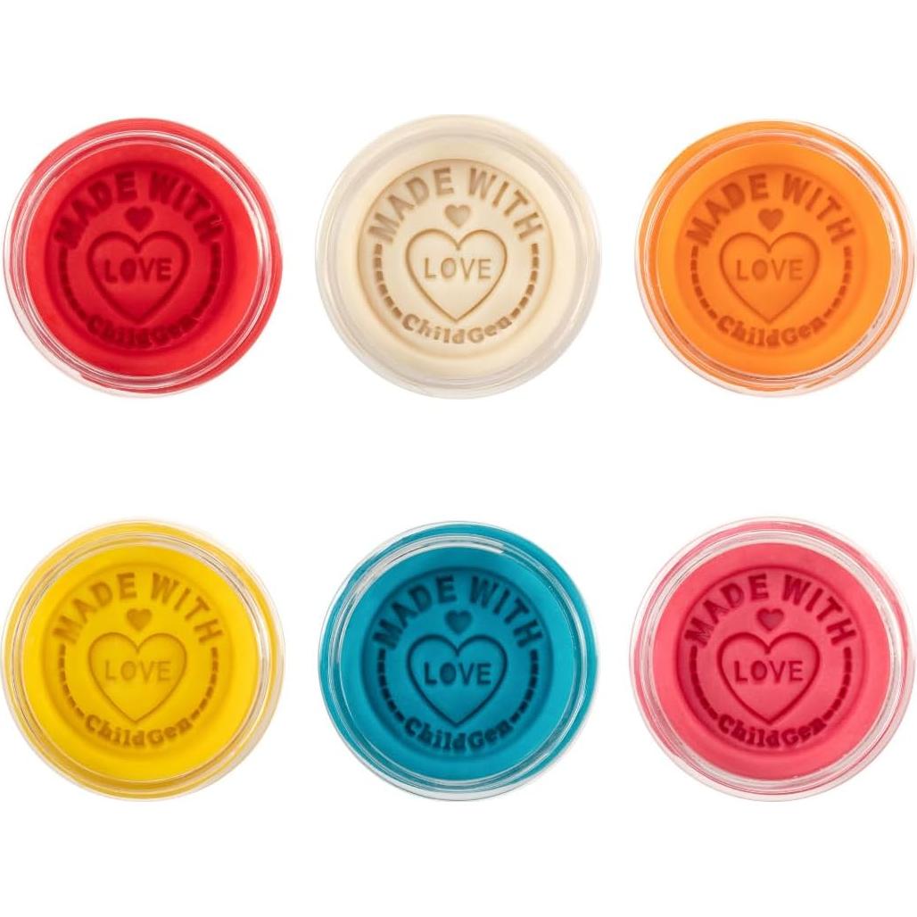 Juego de Plastilina Natural ChildGen 6 PCS No Tóxica 125g