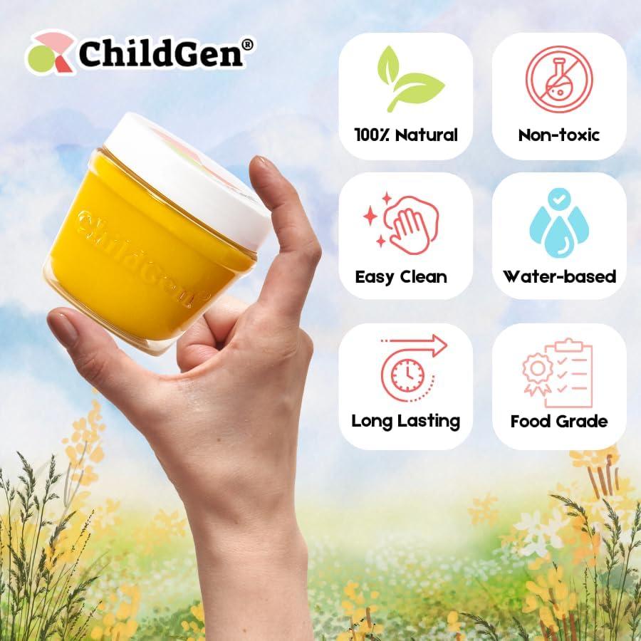 Juego de Plastilina Natural ChildGen 6 PCS No Tóxica 125g