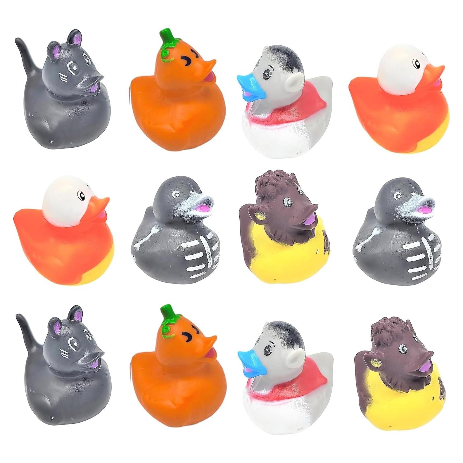 Patitos de goma de Halloween AMERICAN WIT - Paquete de 12