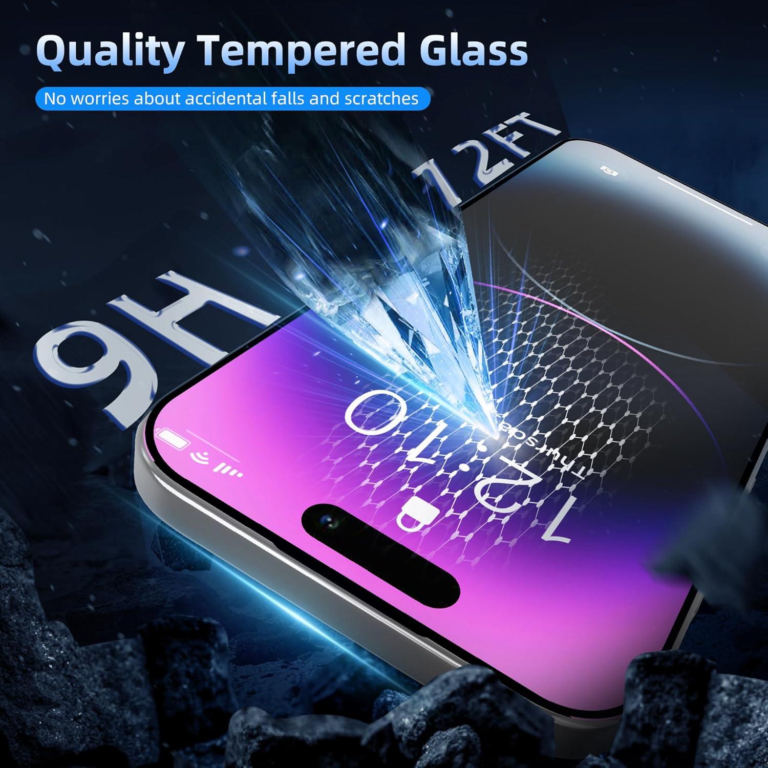 Protector de Pantalla Privada Tijotsushi para iPhone 13/13 Pro/14 360°