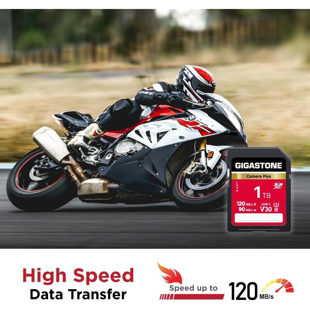 Tarjeta SDXC GIGASTONE 1TB V30 Alta Velocidad 4K UHD