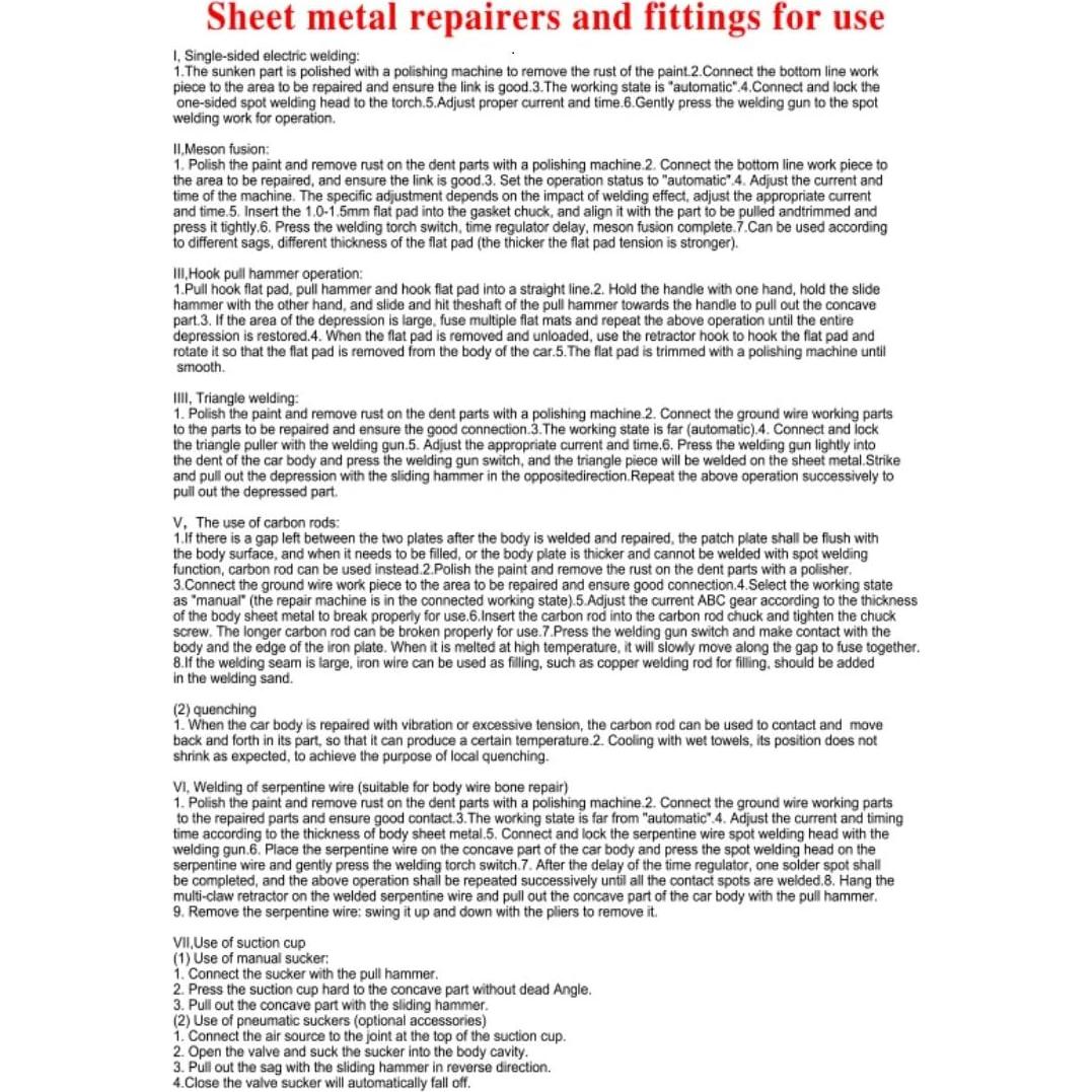 Kit de Soldador de Abolladuras Gdrasuya10 86 Piezas