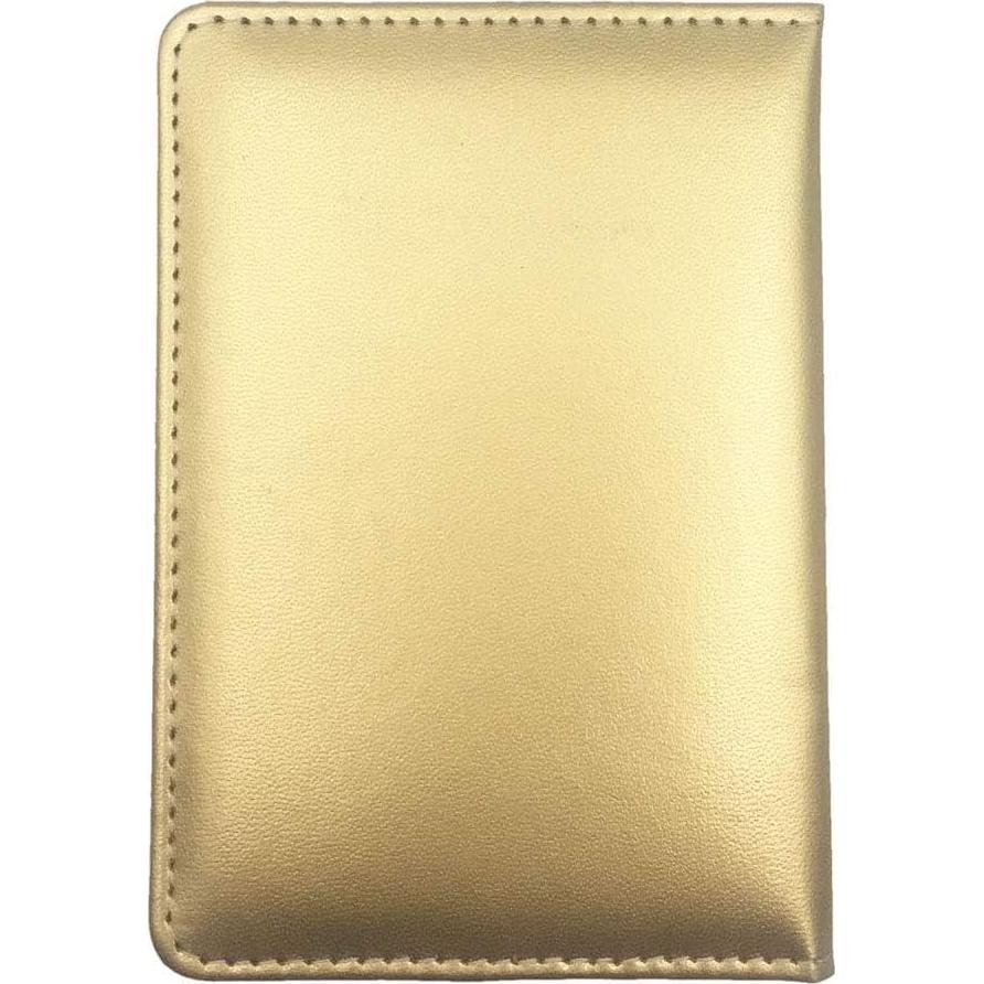 Funda de Pasaporte Missmore de Cuero PU con Logo EE. UU. - Champán