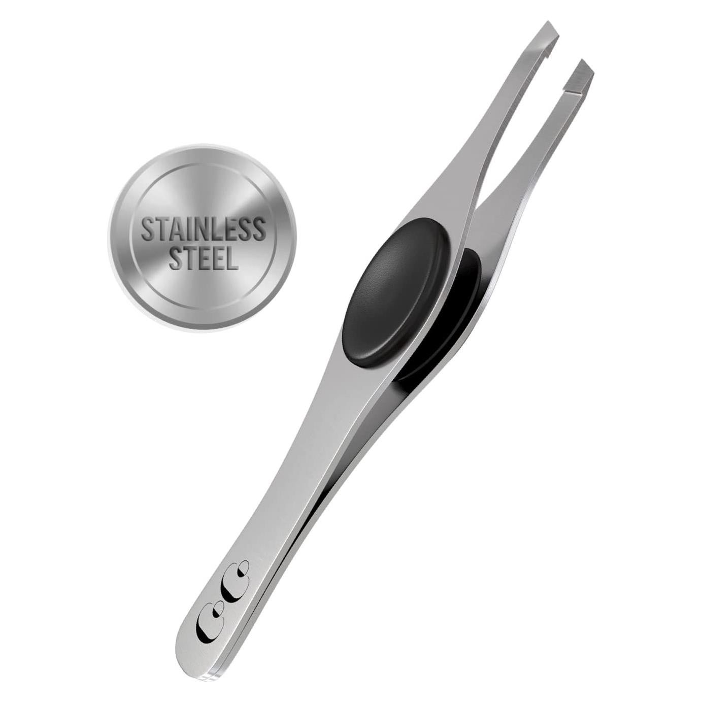 Pinzas de Cejas de Precisión Closet de Coco - Acero Inoxidable