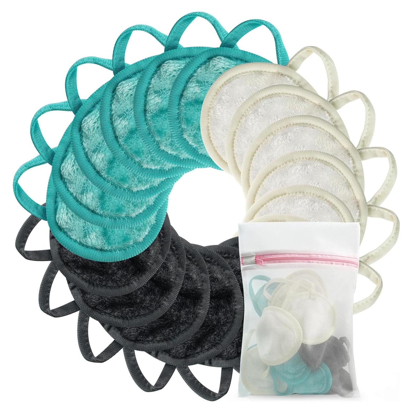 Discos Desmaquillantes Reutilizables Nugilla 18 Piezas Microfibra