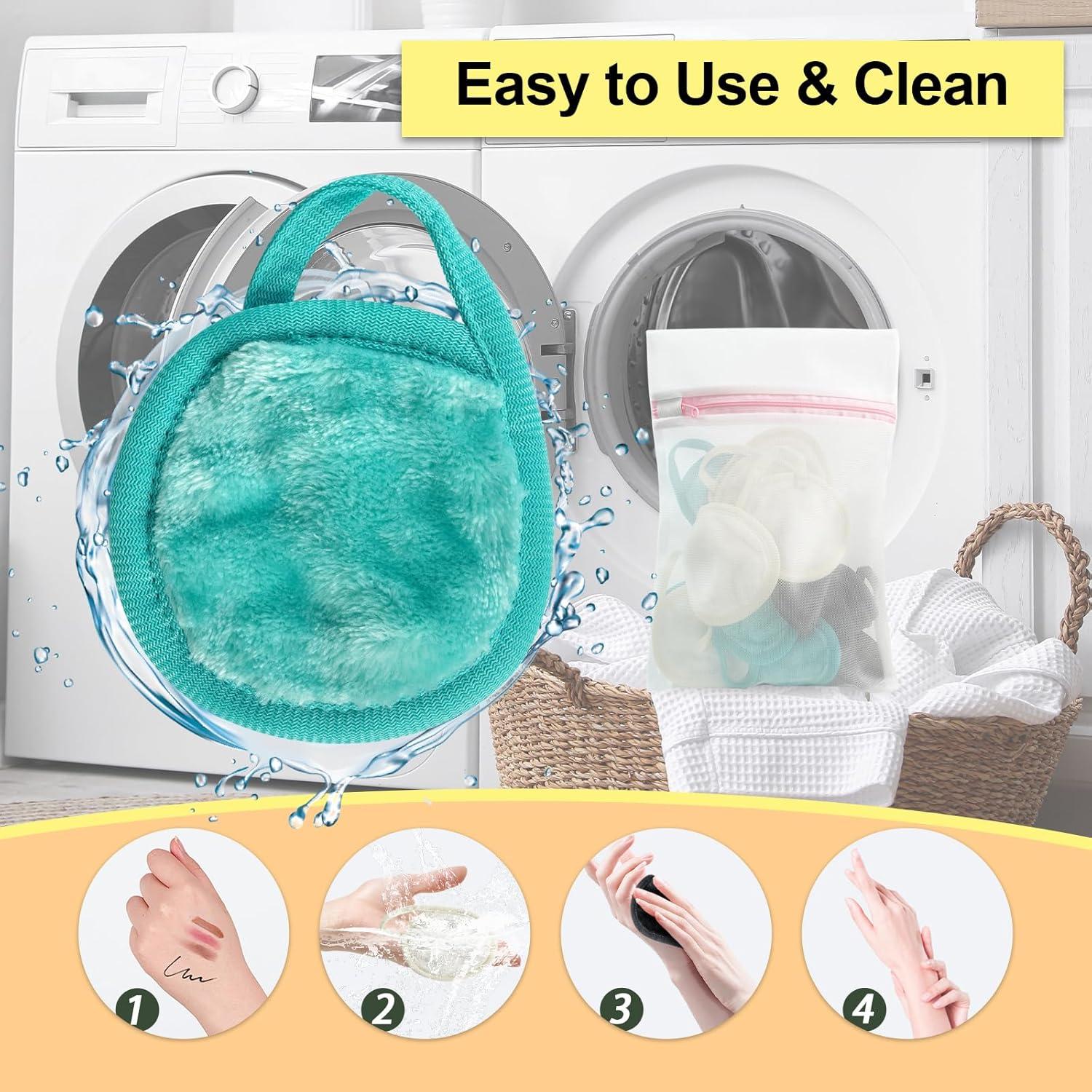 Discos Desmaquillantes Reutilizables Nugilla 18 Piezas Microfibra