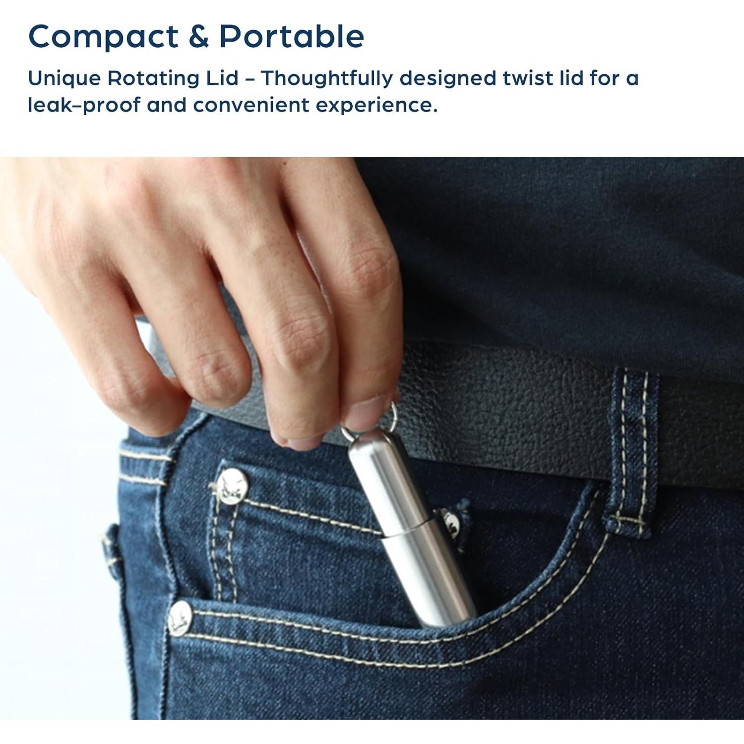 Atomizador de Perfume Rellenable mordeco 5ml Negro Mate