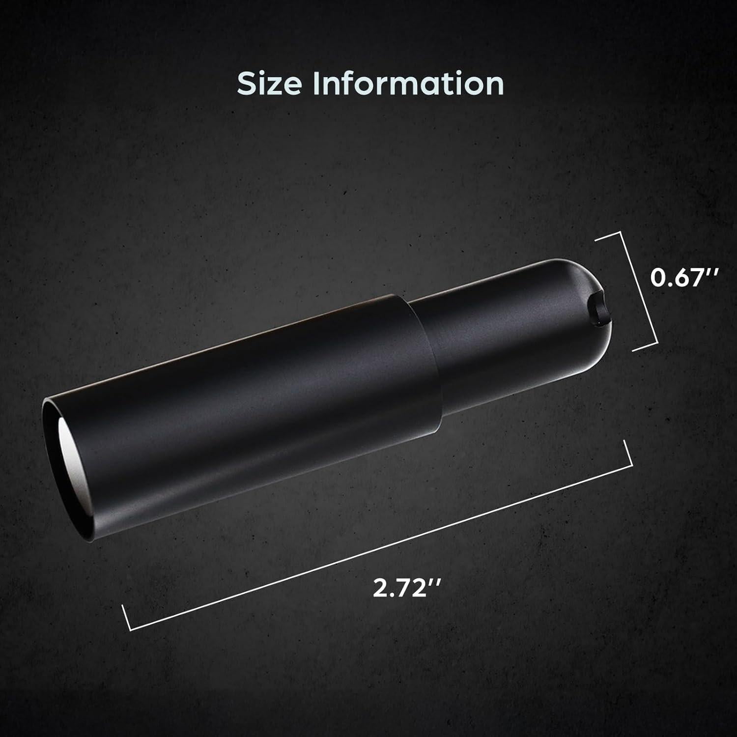 Atomizador de Perfume Rellenable mordeco 5ml Negro Mate