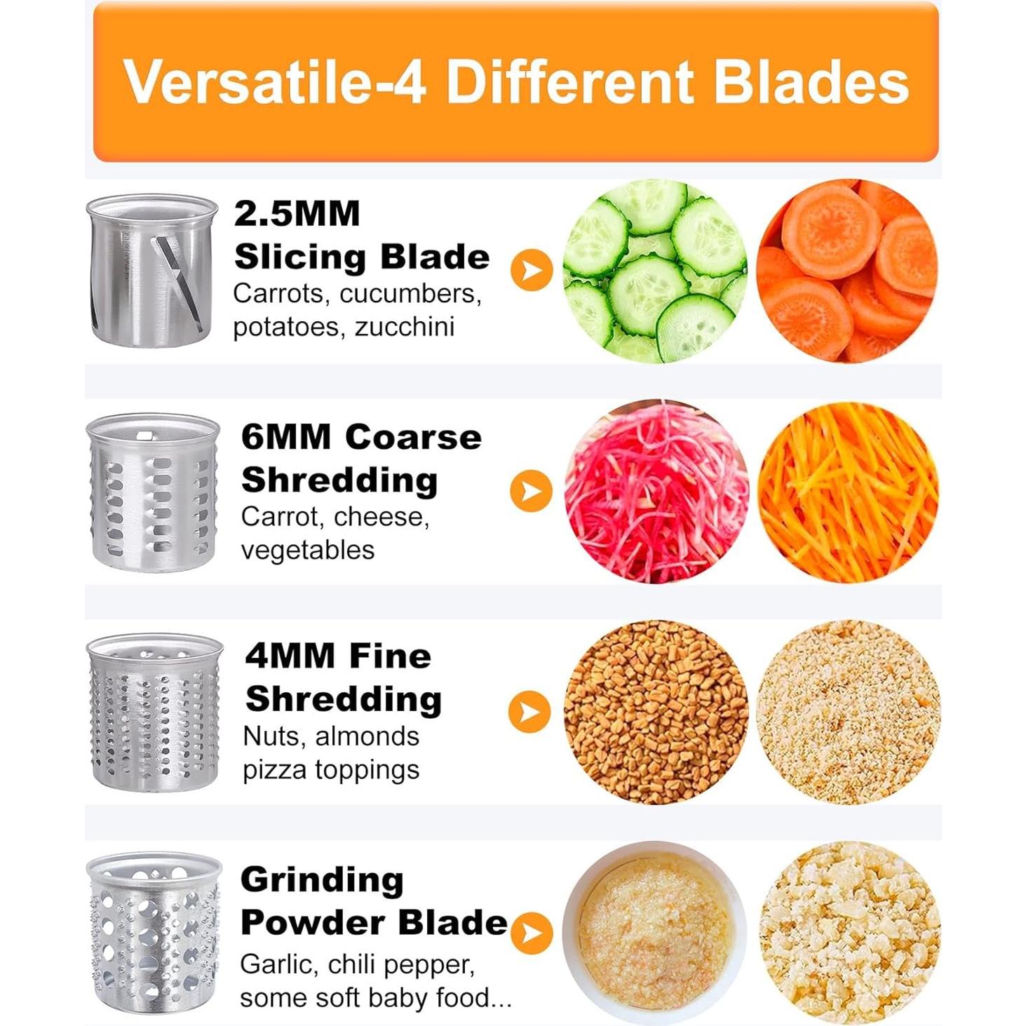 Rallador Cortador de Acero Inoxidable FavorKit para KitchenAid