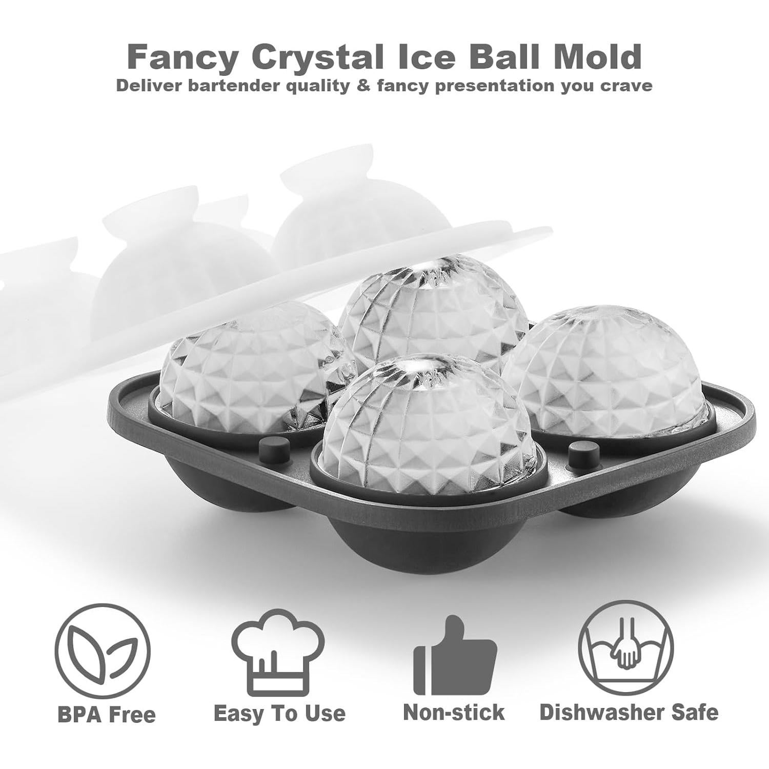 Molde de Hielo Nax Caki en Forma de Bola de Cristal 2P