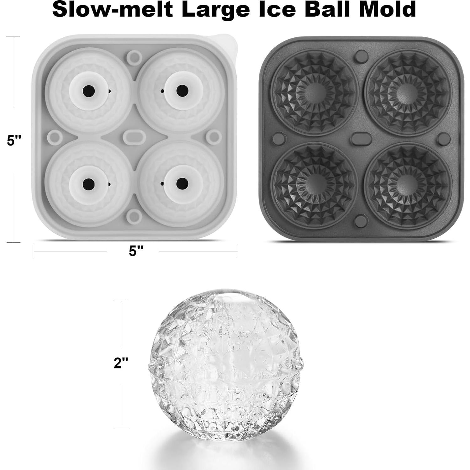 Molde de Hielo Nax Caki en Forma de Bola de Cristal 2P