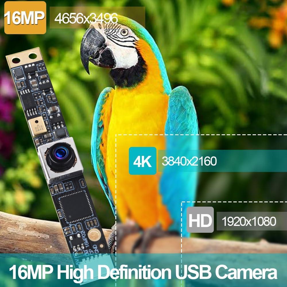 Cámara USB MMlove 16MP FHD Enfoque Automático Micrófono